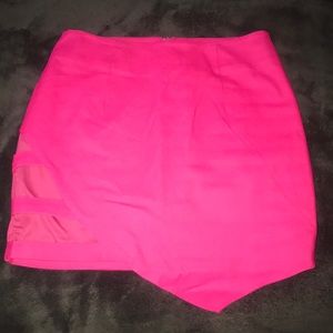 Hot pink skirt